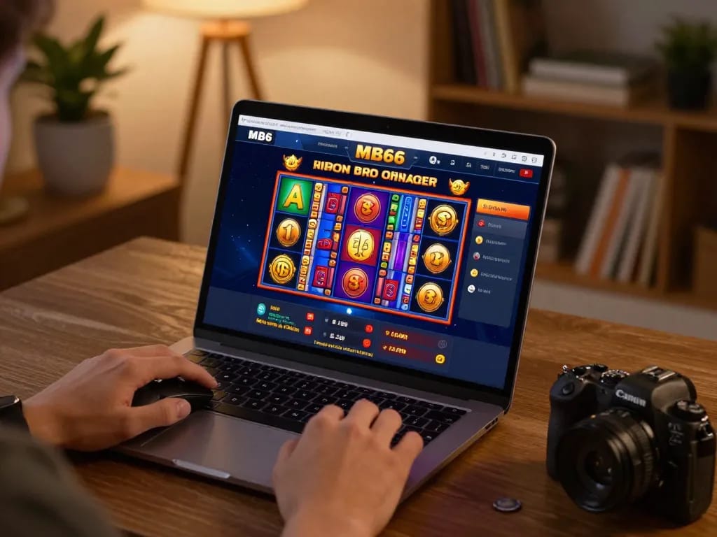 Engaging in strategic gameplay on MB66 online casino, showcasing vibrant game selections.
