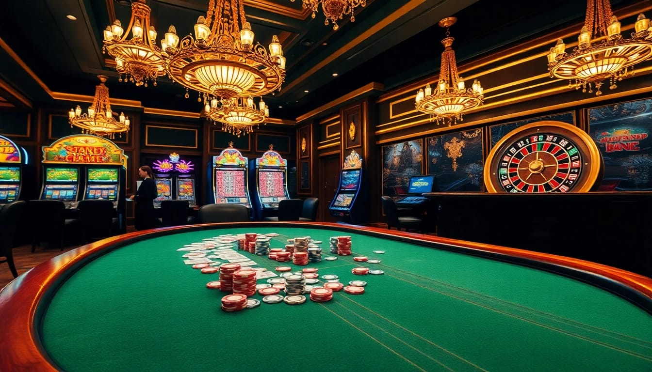 Engaging poker game scene showcasing excitement at https://kong88.win with chips and cards.