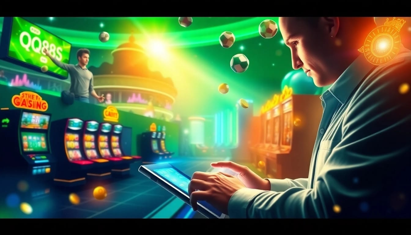 Experiencing online betting at https://qq88.education/ with immersive gaming options and vibrant visuals.