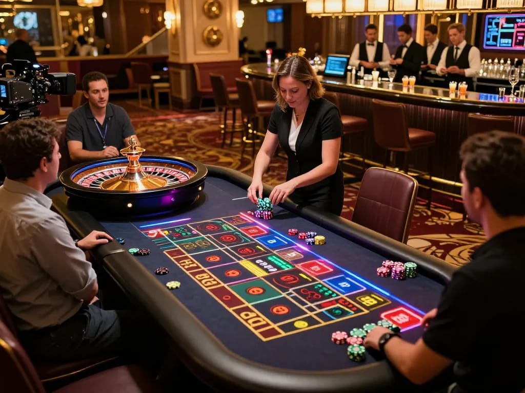 Experience thrilling gameplay at ww88com with a live roulette wheel spinning and engaged players