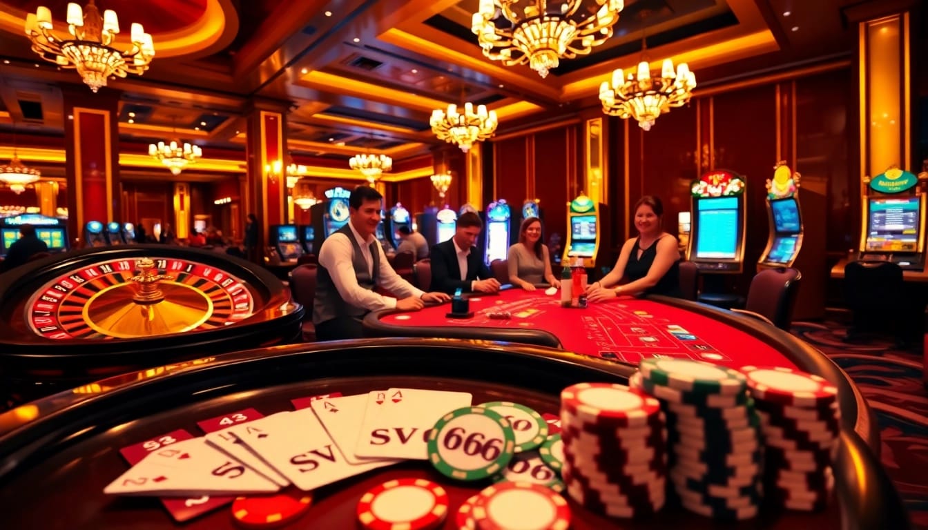 Experience thrilling gameplay at SV666 casino with high stakes roulette and poker tables.