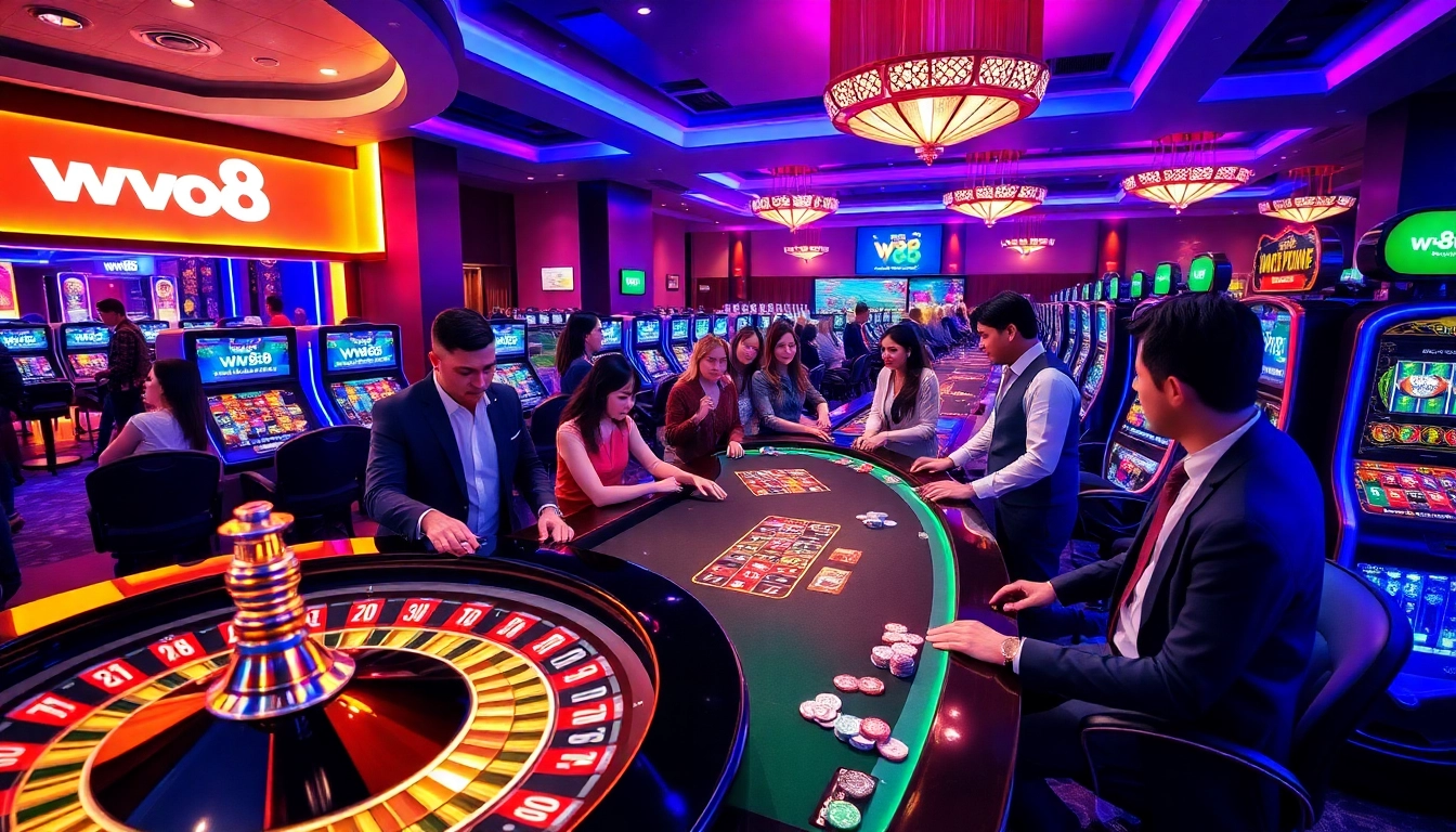 Vibrant online casino display emphasizing Đăng nhập ww88 with poker chips and roulette.